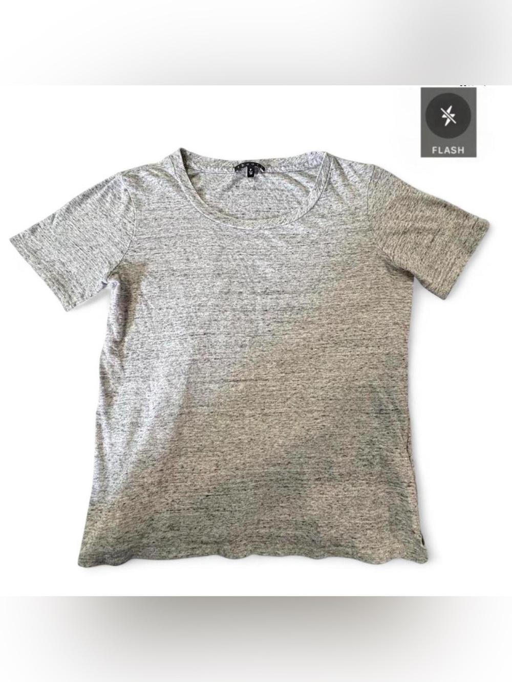 Theory Tiny Tee Fitted Cotton Slub Knit T-Shirt!